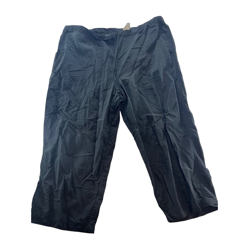 LL Bean Supplex Nylon Pants Black‎ XL Mens Relaxed Drawstring Hiking 232855